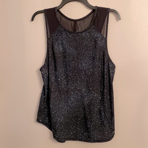 lululemon athletica Tops - Lululemon Black Speckled Tank Top ( See description for measurements )